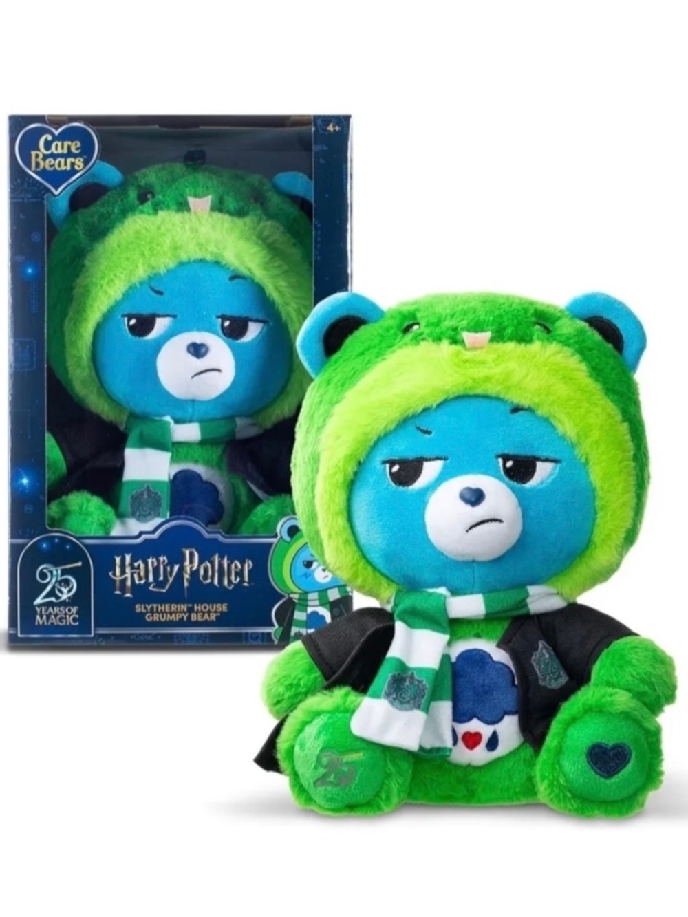 BRAND NEW IN BOX Harry Potter x Care Bears - Slytherin House Grumpy Bear